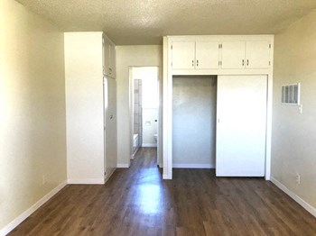 Cook Street Apartments interior room with closet and door